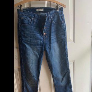 Madewell 10" High Rise Skinny with cut hems